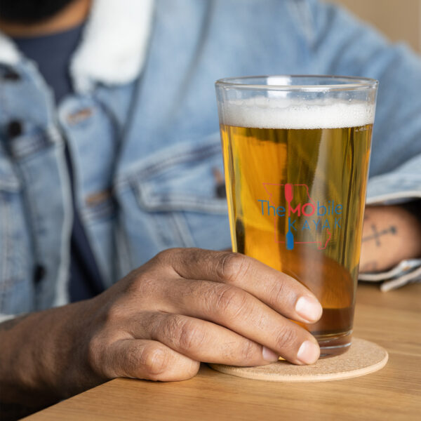 Shaker pint glass USA Logo