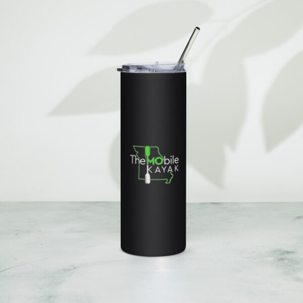 Stainless steel tumbler  Lime/White Logo