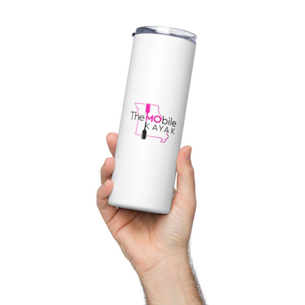 Stainless steel tumbler  Pink/Black Logo