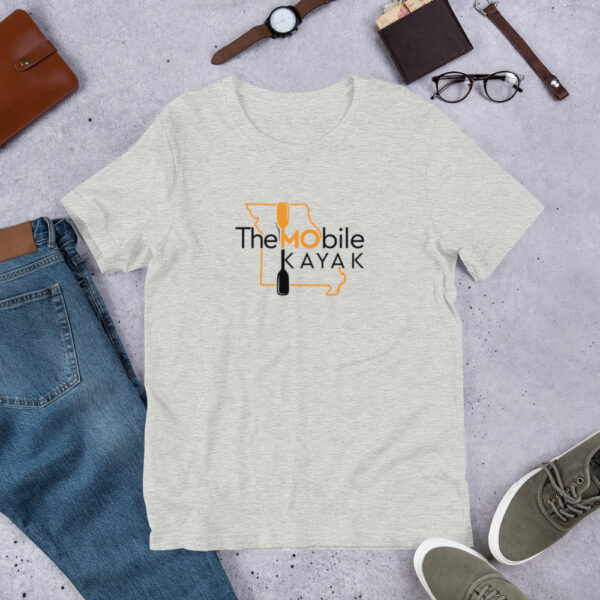 Unisex t-shirt  Orange/Black Logo - Image 9