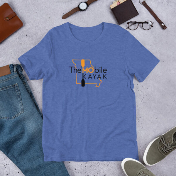 Unisex t-shirt  Orange/Black Logo - Image 5