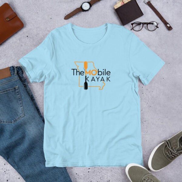 Unisex t-shirt  Orange/Black Logo - Image 10