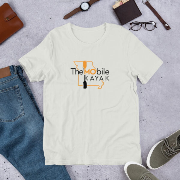 Unisex t-shirt  Orange/Black Logo - Image 11