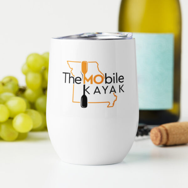 Wine tumbler Orange Logo