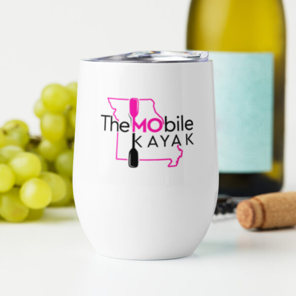 Wine tumbler Pink Logo